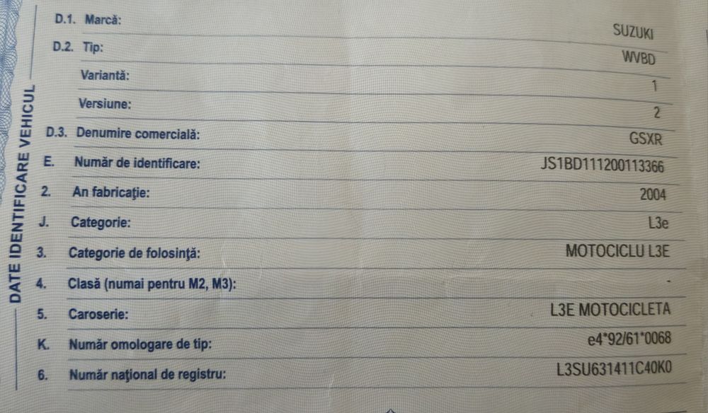 Vand motococketa Suzuki Gsxr 740