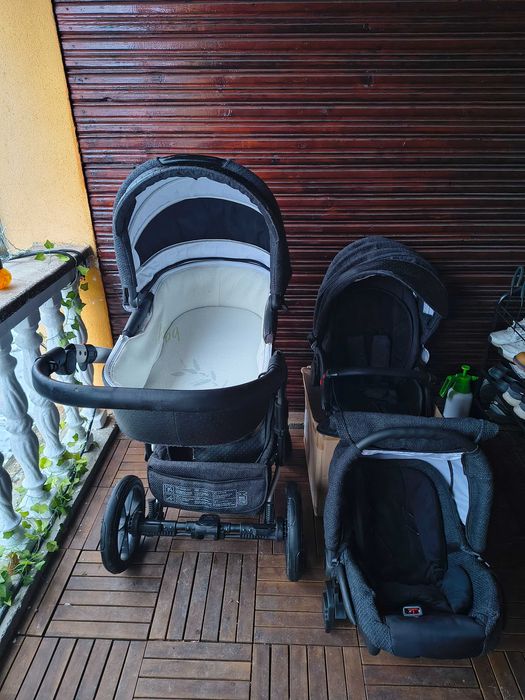 Carucior 3 in 1 Krausman Poema Black Ed. Limitata – Testat ADAC