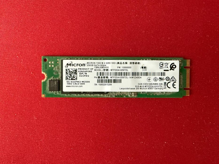 SSD м2 256GB SATA III Micron
