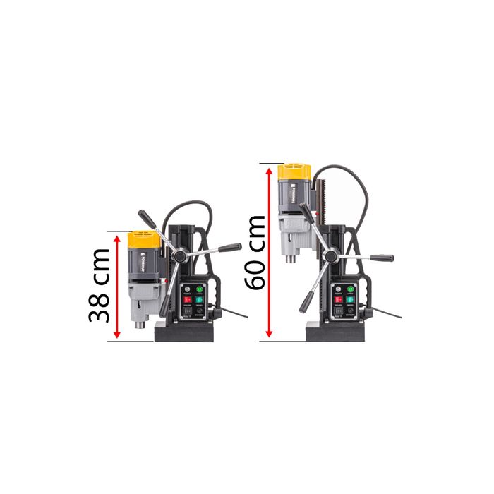 Masina de gaurit fixa, cu talpa magnetica, 14000N, 2100 W, mandrina