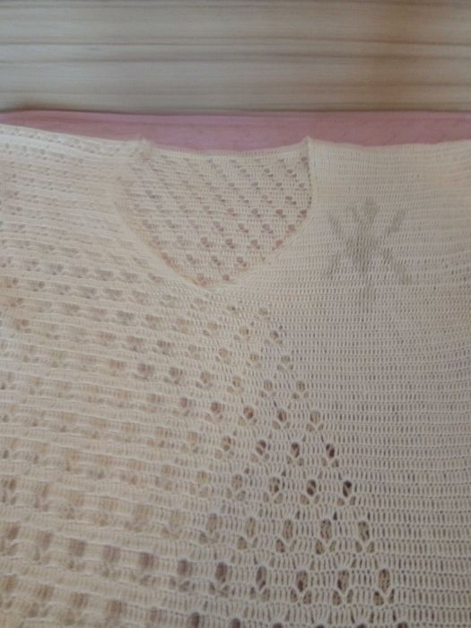 Уникална рокля плетена на една кука.