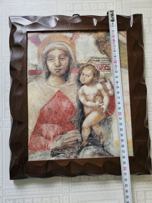 Litografie dupa o fresca Romană