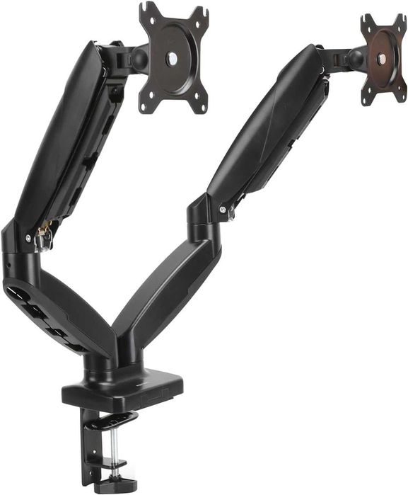 Dual Computer Monitor Desk Mount Adjustable Gas Spring Monitor Arm