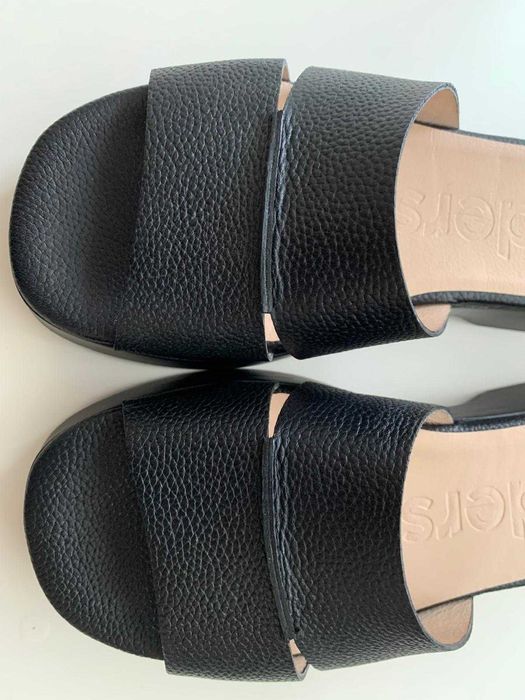 Saboti piele Wonders (Spania) marime 38, negru