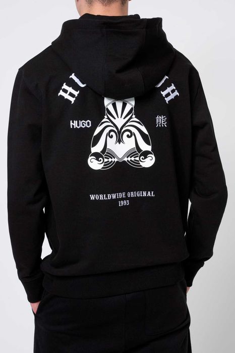 Hugo Boss Disho мъжки черен суитчър суичър размер М