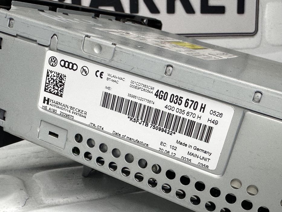 Мултимедия AUDI A6 A7 4G0035670H