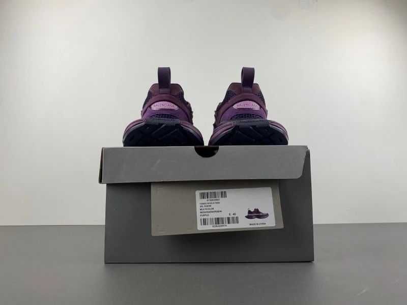 Balenciaga 3XL Sneakers Purple Suede Dark Grey/Grey