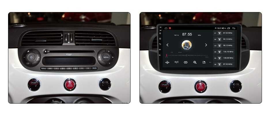 Navigatie Fiat 500 din 2007 - 2015 , Noua Garantie 2GB 4GB 8GB RAM