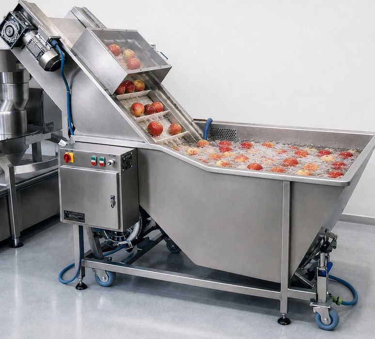 Linie automata deshidratare fructe si legume – masini si utilaje pentru pregatire fructe si legume  in vederea uscarii