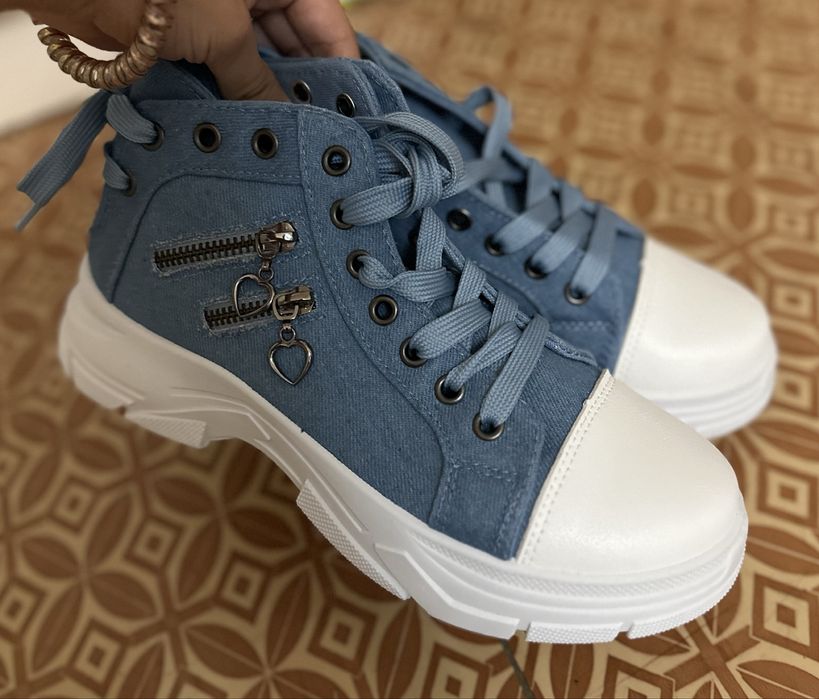 Новые джинсовые кеды