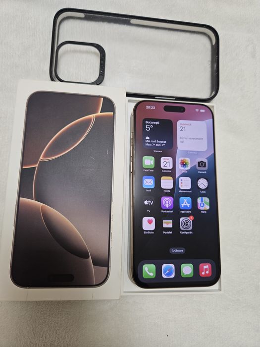 iPhone 16 PRO MAX, 94% bateria, 256 GB, FULL BOX
