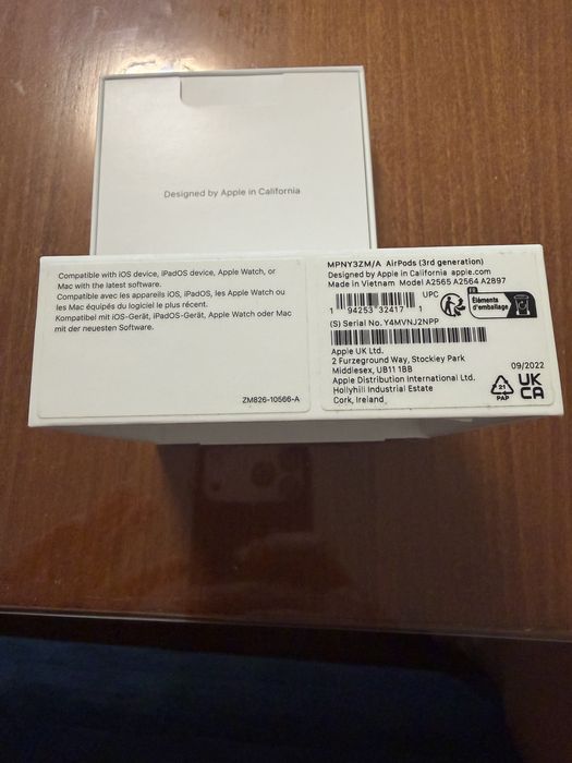 Оригинални Apple AirPods 3 (3rd Gen)