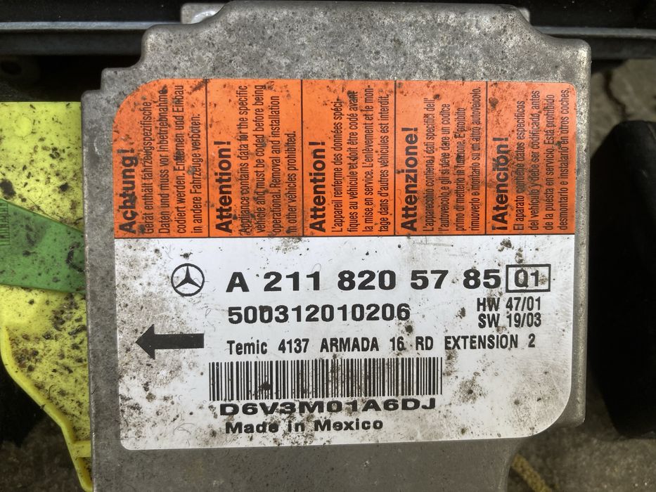 Airbag Пиропатрони Колани W211 Mercedes Еърбег