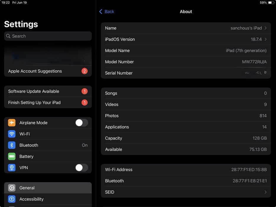 iPad 7th generation 128 GB