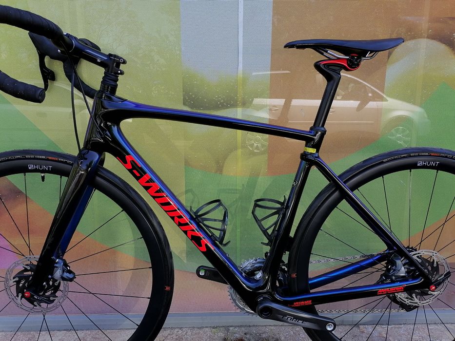 Карбонов Шосеен S-WORKS*Sram Force 2x12 AXS*Карбонови Капли HUNT*McLaren*НОВ