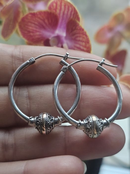 Нови сребърни обеци в етно-стил