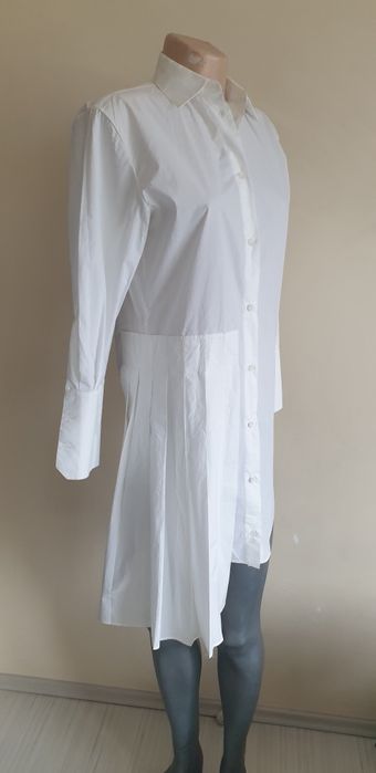 Off White Cotton Dress Italy  36 / S НОВО! ОРИГИНАЛ! Дамска  Рокля