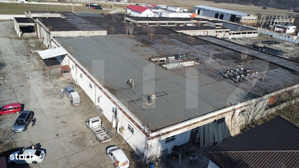 Spatiu industrial, 9500 mp construiti si 25000 mp teren, zona Dragutes