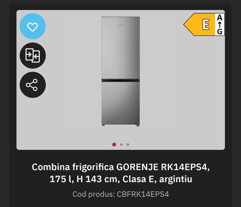Frigider Gorenje RK14EPS4 175 L