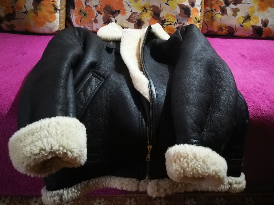 Cojoc piele/blana B-3 Flight Bomber Pilot Aviator Shearling Ww2