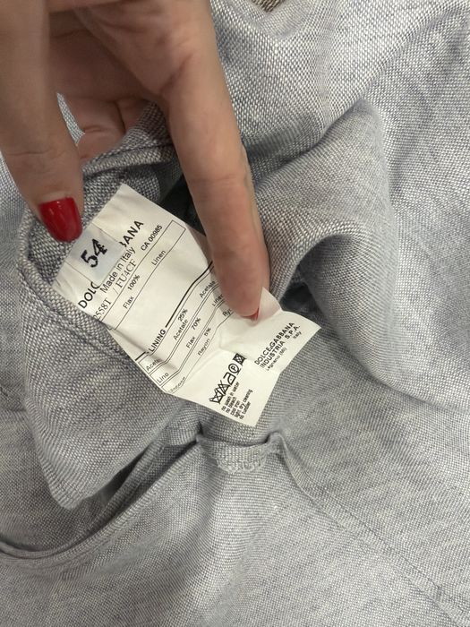 Оригинално ленено сако Dolce & Gabbana