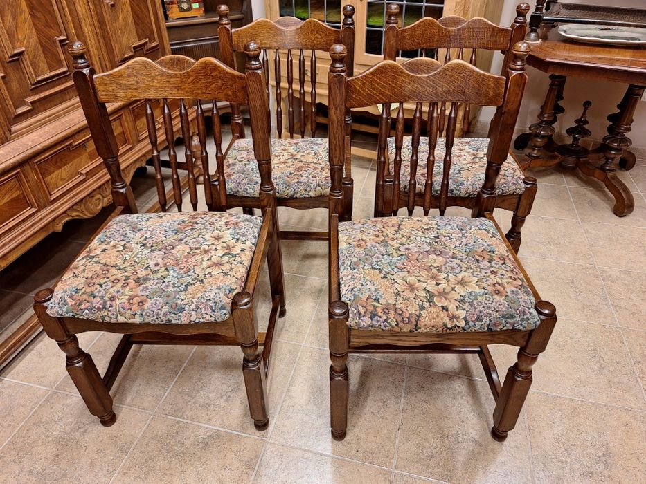 Дъбови столове за трапезария к  - т 4 броя