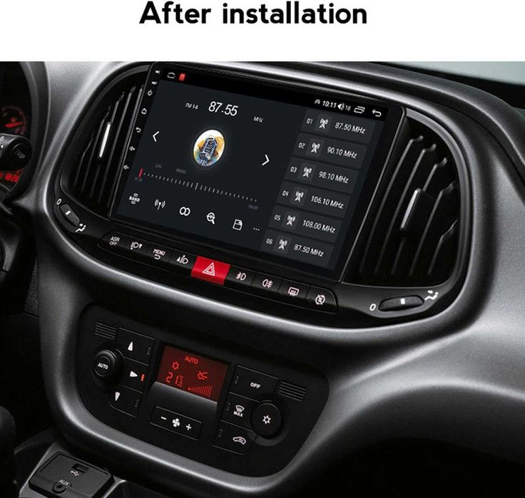 Мултимедия за Fiat Doblo Навигация Android, Carplay, Android Auto, Двоен дин Fiat DOBLO 2015, 2016, 2017, 2018, 2019, година, Фиат Добло, 2DIN