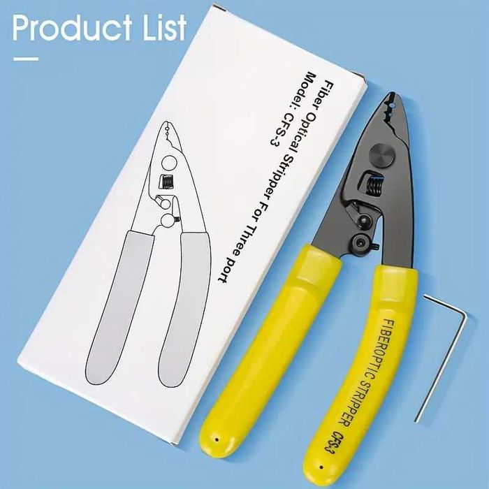 Инструмент для Стриппинга Оптических Волокон с Нескользящей Ручкой