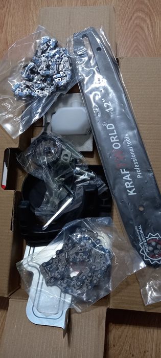 Нов неразпечатван немски комплект за монтаж на абразив за рязане на дърва