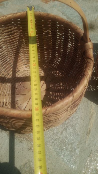 Стара Плетена кошница -2 броя Пазарски чанти.