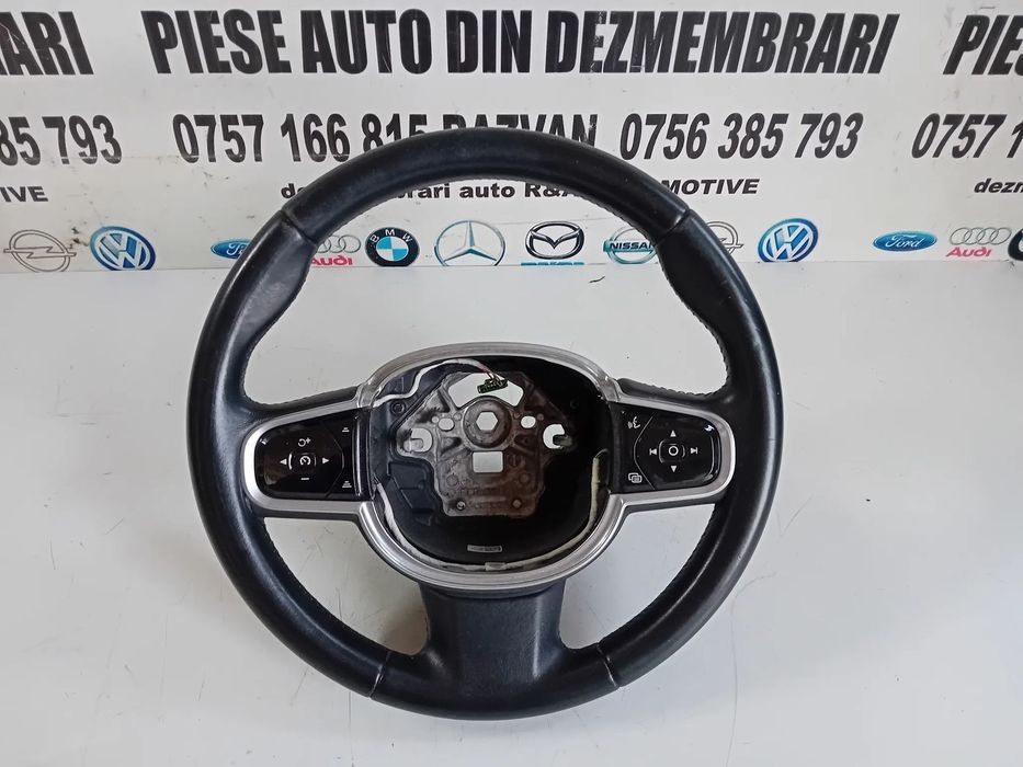 Volan Din Piele Cu Comenzi Volvo S90 V90 XC60 XC90 An 2016-2020 Stare Buna