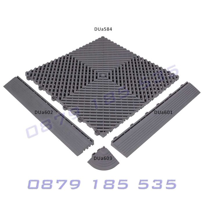 PVC модулна подова настилка гараж квадратна плочка