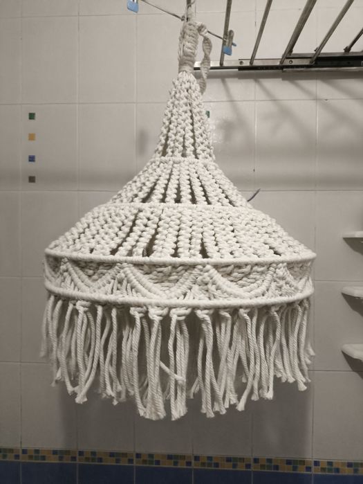 Люстра макраме ручная работа, стиль бохо, скандинавский интерьер