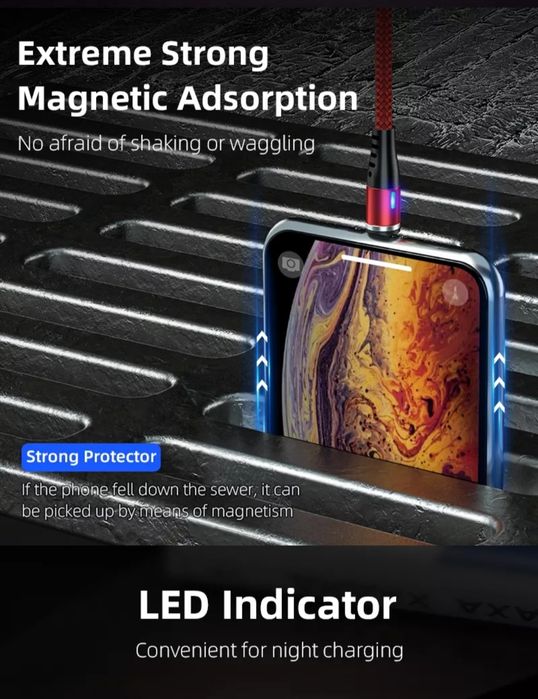 Cablu Magnetic Adaptor Micro Usb tip C Tel Tableta Samsung Auto