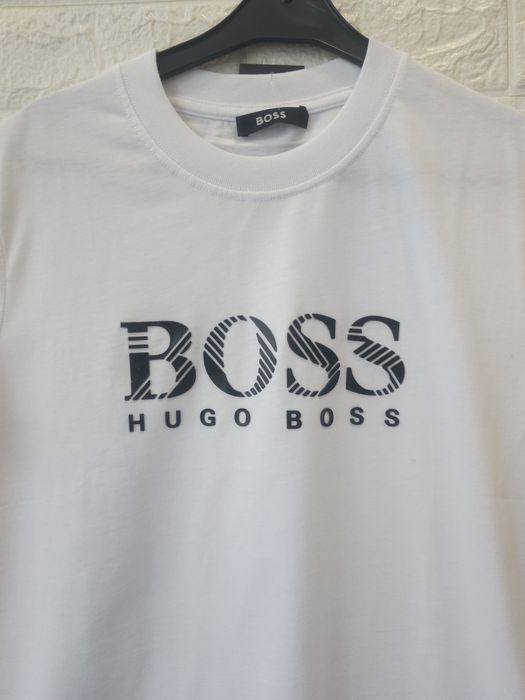 Мъжки тениски Boss тъмносиня Черна и бяла S, M, L и XL