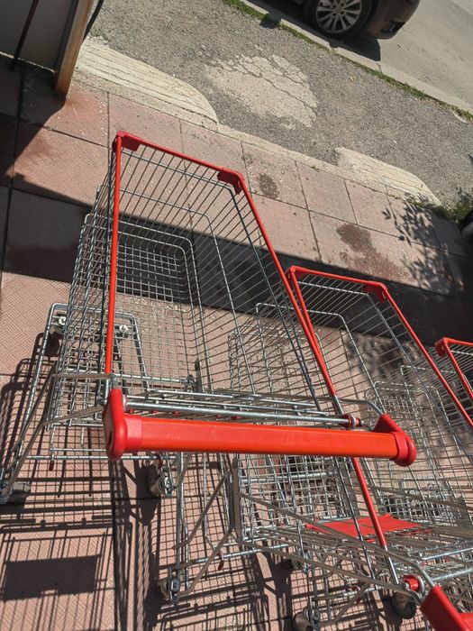 Количка за пазаруване с платформа 120 литра