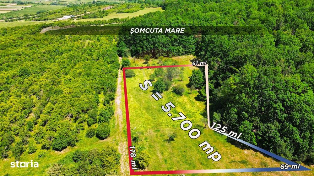 Teren 5,700mp Somcuta Mare / investitie cu potential major