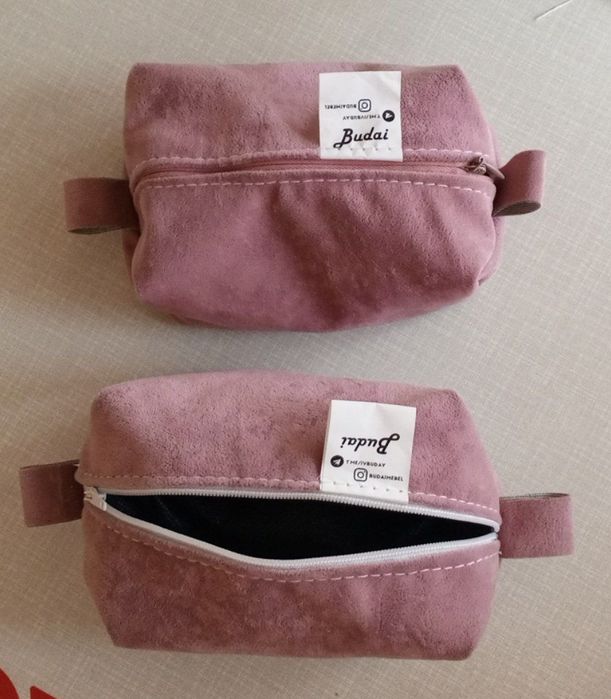 Косметички на заказ, любого цвета, кожзам, велюр