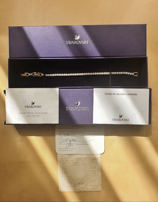 Brățară Swarovski Tennis Deluxe – cod 5511544, M – impecabilă