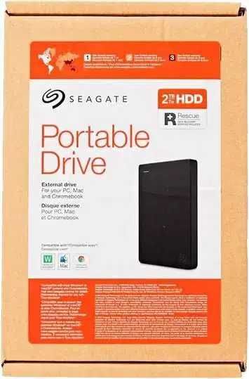 Hdd extern Seagate portable drive 2 tb,negru,sigilat