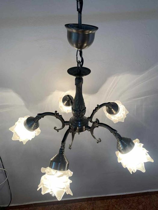 Candelabru elegant cu cinci brate vintage