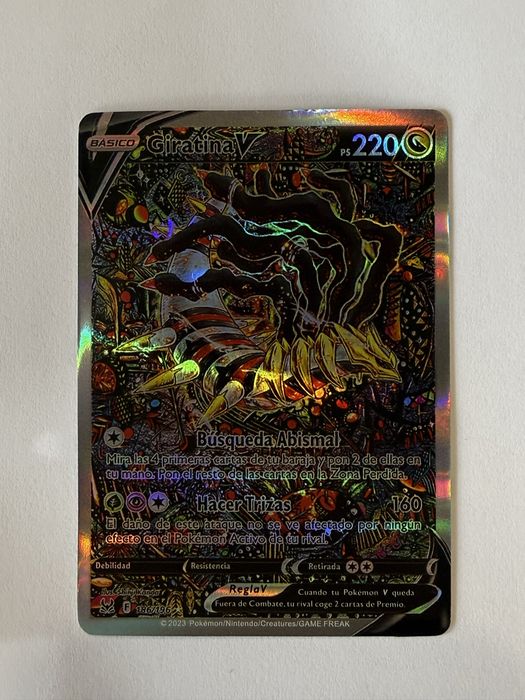 Pokémon TCG Giratina v Alt Art Lost Original Full Art Card 186/196