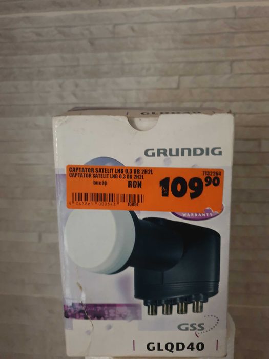 LNB Grunding 0.3 dB 2H2L - Distribuitor Semnal Satelit pentru 5 TVuri