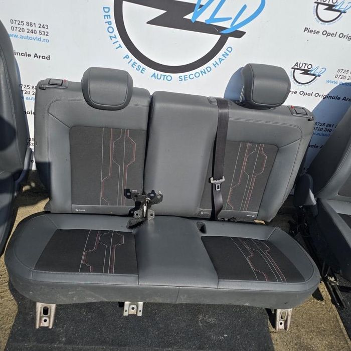 Scaune fata bancheta spate semi piele Opel Corsa D