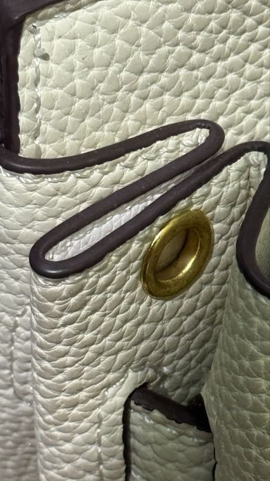 Сумка Hermes молочного цвета