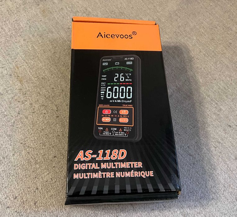 Multimetru digital Aicevoos AS-118D True RMS nou cu husa