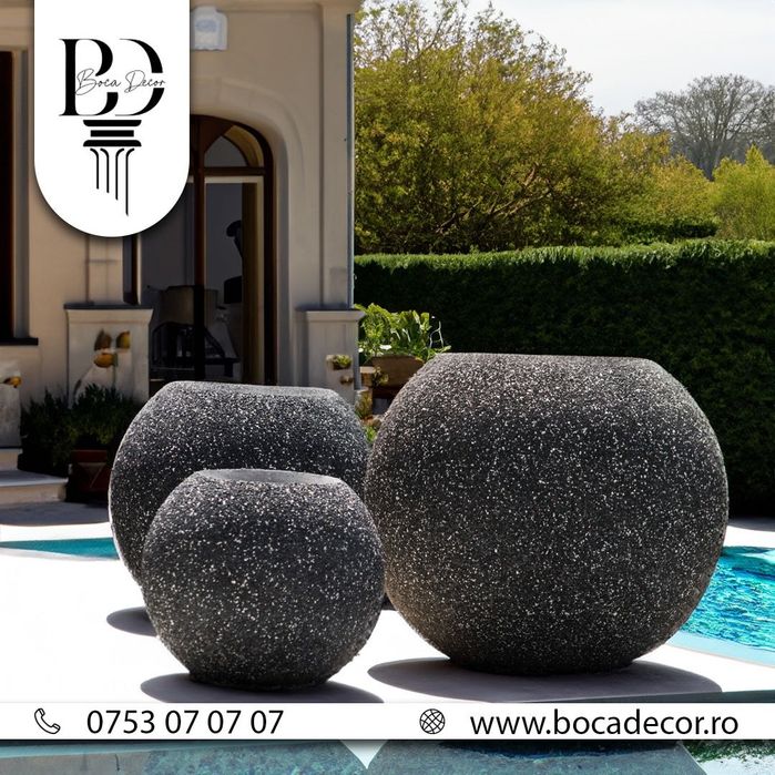 Ghivece si jardiniere, ghiveci din beton