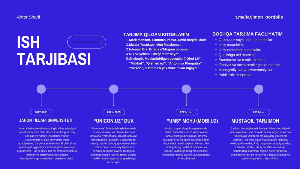 Tarjimon xizmati/ Таржимон хизмати / Услуга переводчика