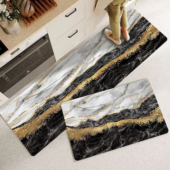 Кухонный коврик резиновый антискользящий набор 180×60 90×60