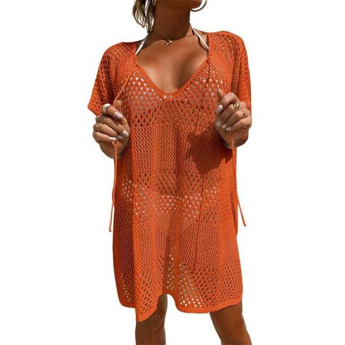 Мрежеста дамска плажна туника, универсален размер
